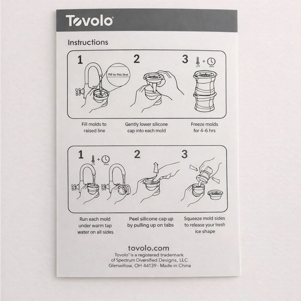 Tovolo Bulldog Ice Molds Set of 2 BPA-Free Silicone